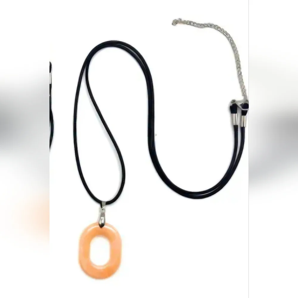 Eyeglass Necklace Chain Holder Acrylic Light Grey Trt